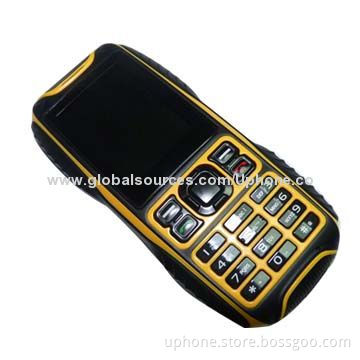 GSM Mobile Phone, Waterproof, Dust-proof, Shock-proof, 121.6 x 55.8 x 19mm Size